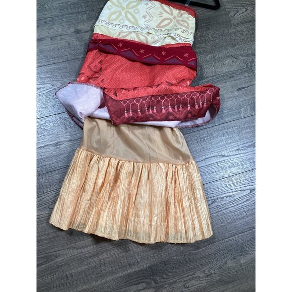 Disney Moana Kids Costume Dress 10/12  Casual Halloween Party Fall Outfits NWOT - Picture 3 of 7